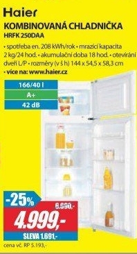 Chladnička Haier HRFK 250DAA