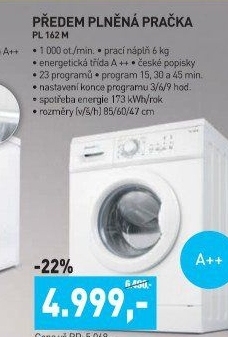 Pračka Philco PL 162 M