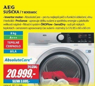 Sušička AEG AbsoluteCare T8DEE48SC