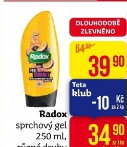 Sprchový gel Radox