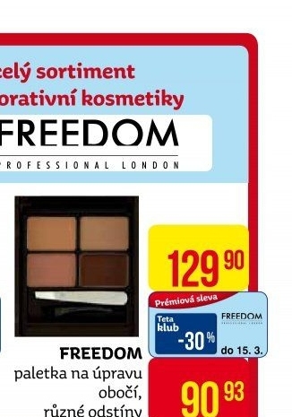 Set na úpravu obočí Eyebrow Kit Freedom