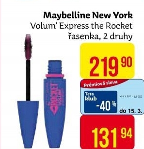 Řasenka The RocketVolum‘ Express Maybelline