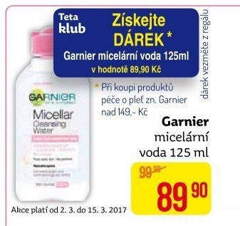 Micelární voda Garnier