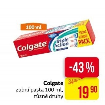 Pasty na zuby Colgate
