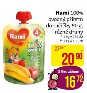Ovocná kapsička 100% Hami