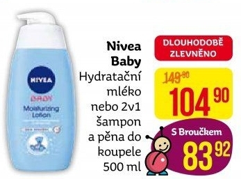 Hydratační mléko dětské Nivea Baby