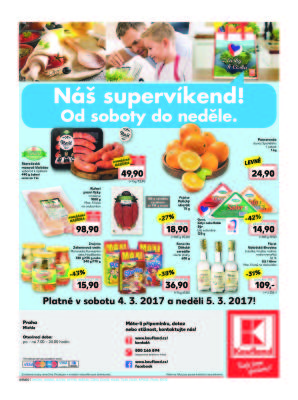 akční leták Kaufland 2.3.2017-8.3.2017