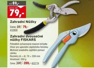 Zahradnické nůžky Fiskars
