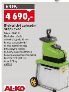 Elektrický štěpkovač FZD 5015 E Fieldmann