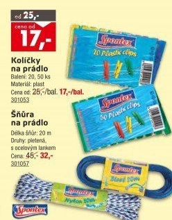 Kolíčky na prádlo Spontex