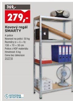 Kovový regál Kovona