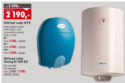 Ohřívač vody NTSAriston Thermo