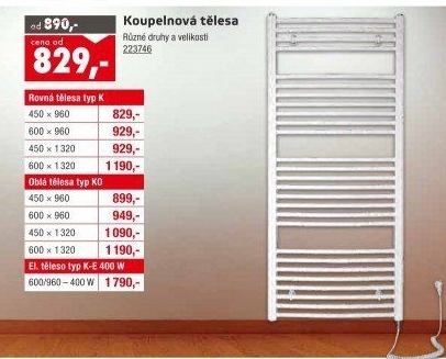 Koupelnové těleso Guvex
