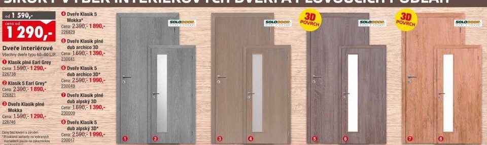 Interiérové dveře Klasik Solodoor