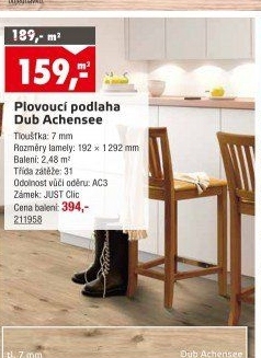 Plovoucí podlaha dub Achensee