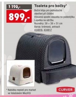 Toaleta pro kočky Rattan Curver