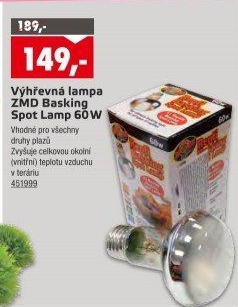 Lampa výhřevná ZMD Basking Spot Lamp Zoomed