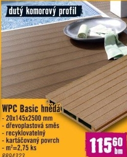 Podlahová palubka WPC Konsta Basic