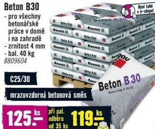 Beton Baumit B 30, 40 kg