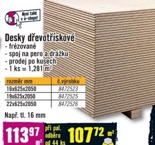 Desky dřevotřískové
