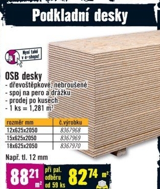 OSB deska Kronospan OSB 3