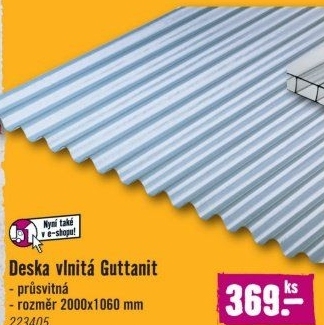 Sklolaminátová vlnitá deska Guttanit PES