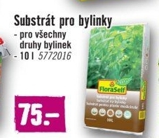 Substrát pro bylinky Floraself Nature 10 l