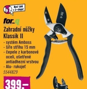 Nůžky kovadlinkové for_q Klassik II