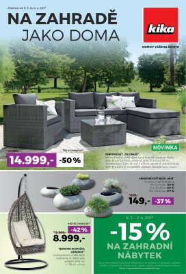 akční leták Kika nábytek 6.3.2017-2.4.2017