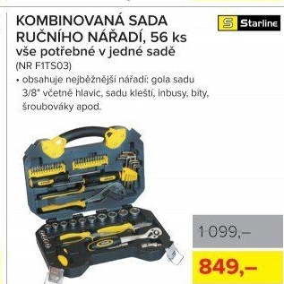 Sada ručního nářadí Starline