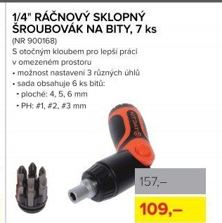 Ráčnový šroubovák