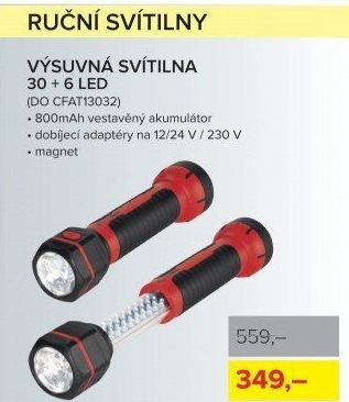 Pracovní aku LED svítilna CarFace