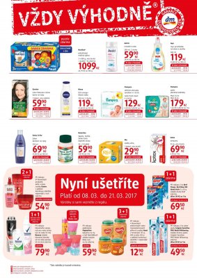 akční leták dm drogerie 8.3.2017-11.4.2017