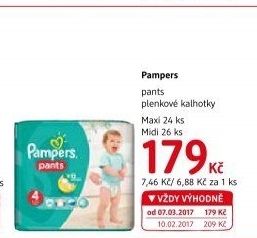 Pleny dětské Pampers Pants