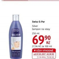 Šampon Silver Swiss O-Par
