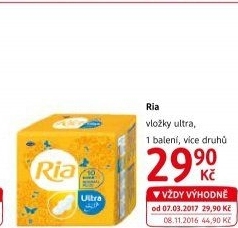 Dámské vložky Ria Ultra