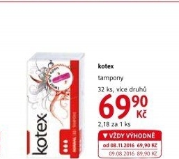 Tampony Kotex