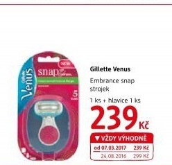 Holicí strojek dámský Embrace snap Gillette Venus