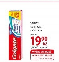 Pasta na zuby Triple Action Colgate