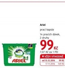Prací kapsle 3v1 Ariel