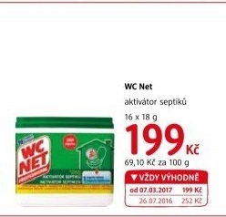Aktivátor septiků biologický WC Net