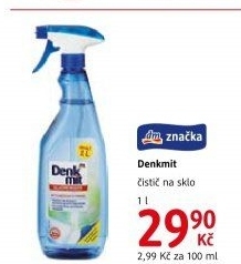 Čistič na sklo Denkmit