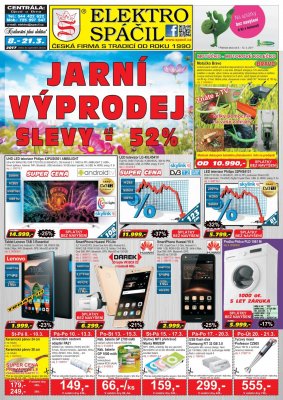 akční leták Elektro Spáčil 8.3.2017-21.3.2017