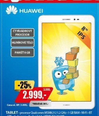 Tablet Huawei S8-701w 8