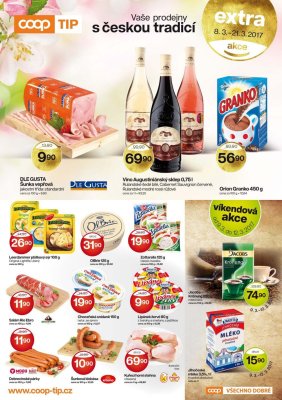 akční leták COOP 8.3.2017-21.3.2017