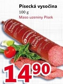 Salám Vysočina písecká Maso uzeniny Písek