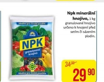 Minerální granulované hnojivo NPK Mineral Forestina