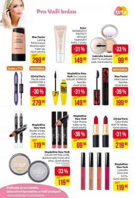 akční leták Teta drogerie 16.3.2017-25.3.2017