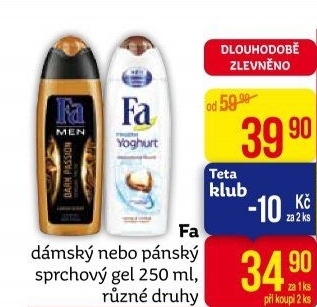 Sprchový gel Fa