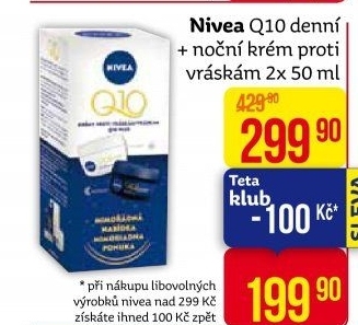 Balení krém denní a noční proti vráskám Q10 Nivea